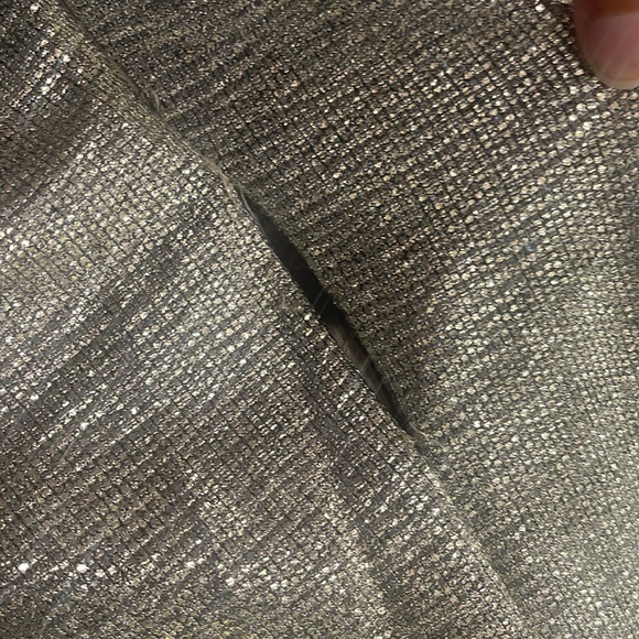 Betsy & Adam Women's Gold & Silver Metallic Surplice Cape Gown NWT - Reemoly - Picture 9 of 9